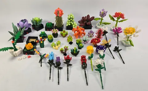 Mixed LEGO Botanical 10309 Succulents 10313 Wildflowers MOC Parts AS-IS Legos