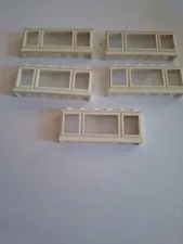 No 301. 5x Lego Windows From The 70s 1x6x2