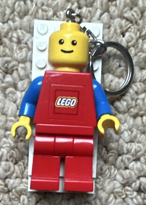 LEGO Big Minifig Lightup Keychain  Red Torso Blue arms