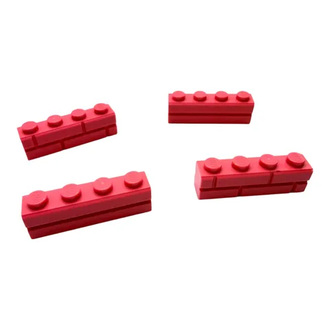 LEGO ® 4x brick wall 1x4 coral coral 15533 brick modified new facade friends