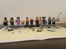 Lego Star Trek Enterprise-D 10356 Minifigures With Display Stand Only, No Ship