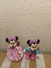 LEGO DUPLO 2 Disney Minifigure Minnie Mouse Figures 2 Pcs with Pink Skirt Figure