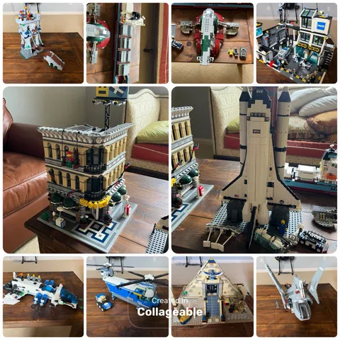 Lego Collection (sets: 10211, 10213, 10155, 7744, 7079, 5974, 4439, 7327, 8097)