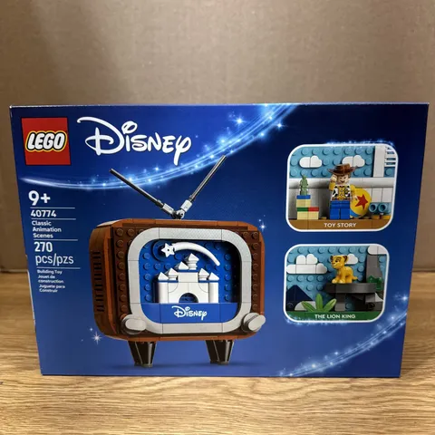 LEGO Disney 40774 Classic Animation Scenes Retro TV Toy Story Lion King 270 Pcs