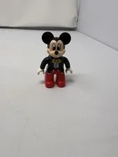 Lego Duplo Disney Mickey Mouse Figure Black Coat Yellow Tie Red Pants