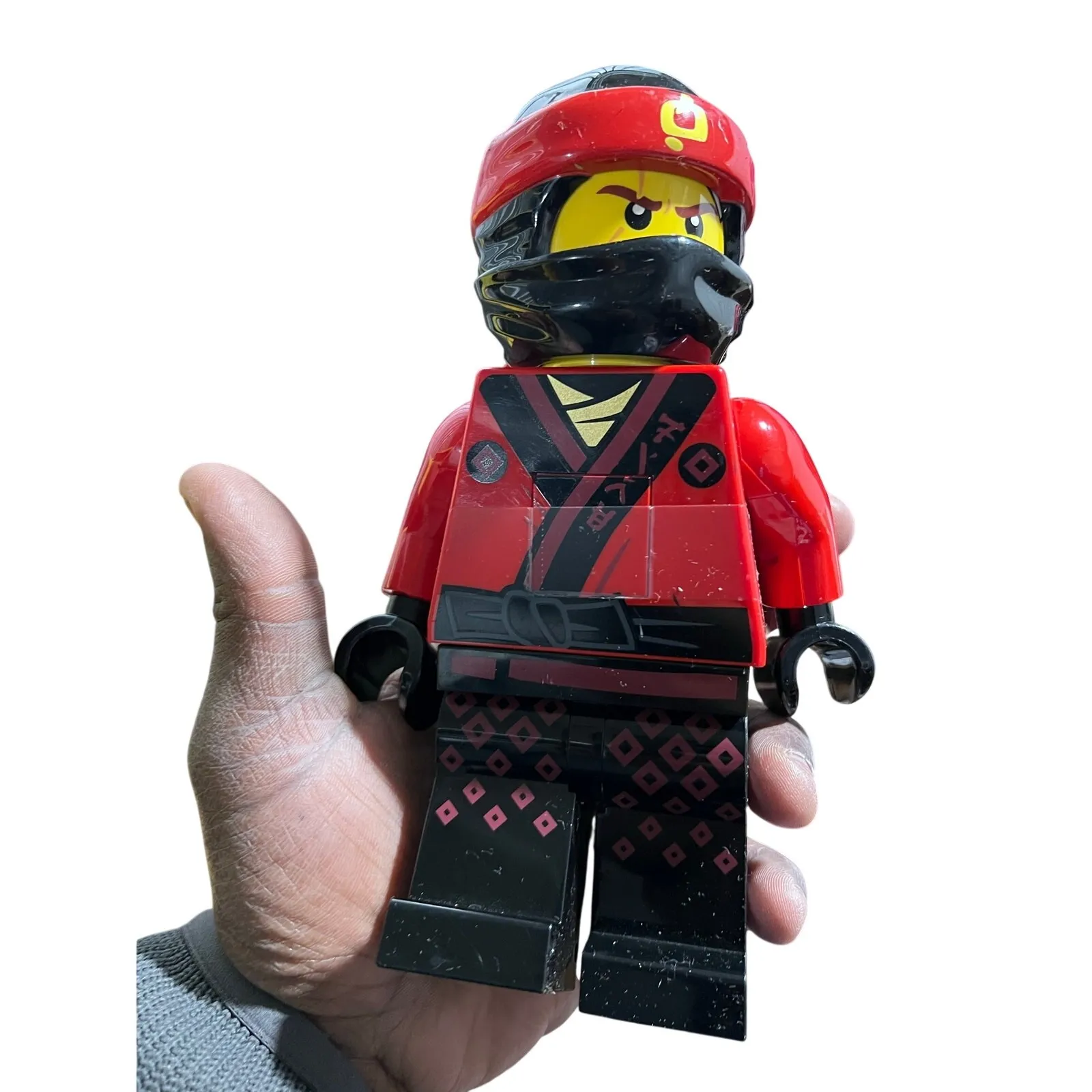 LEGO Ninjago Kai Big Figure Light Up Electronic Red Ninja 12” Works