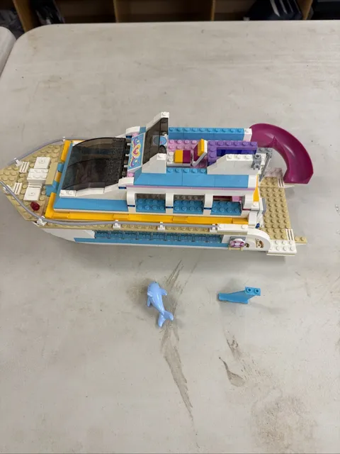 LEGO Friends 41015 Dolphin Cruiser Yacht Complete No Manual 2013 Retired