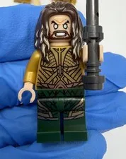 Lego  Aquaman Dark Brown Long Hair Super heros Justice League 76085 Sh0429