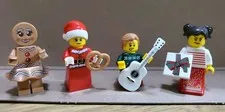 LEGO Minifigures Christmas Theme 4 - Gingerbread Santa Claus Boy & Girl