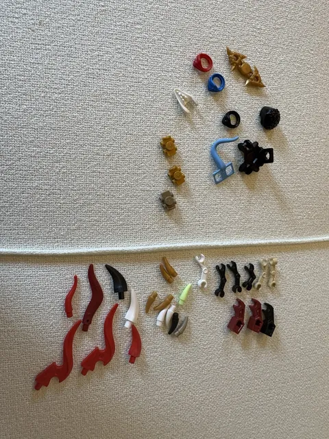 36 Piece LEGO Minifigure Accessories & Small Parts Bulk Lot Multicolor