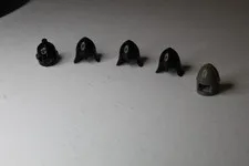 (5) LEGO Castle Helmets