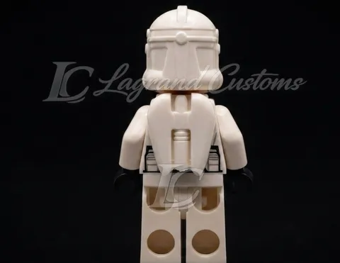 Custom LEGO Star Wars Clone Troopers white molded jetpack backpack