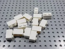 LEGO Lot of 15 White 1x2  Bricks BB