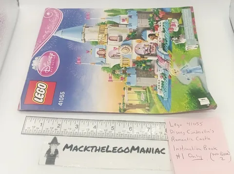 Lego Disney 41055 Instruction Book #1 Only Cinderella’s Romantic Castle