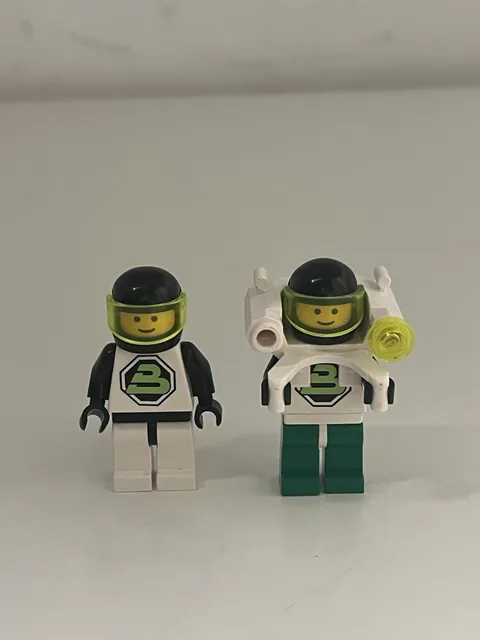 LEGO Blacktron Minifigure Lot of 2 Vintage Space Figures Jetpack