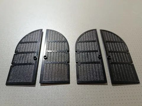 Vintage Lego Large Castle Pirate Black Doors 2 Pairs. Nice condition. Part 2400
