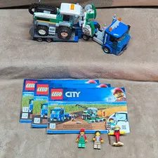 LEGO City 60223 Harvester Transport Farm 358pc Minifigures Instructions No Box