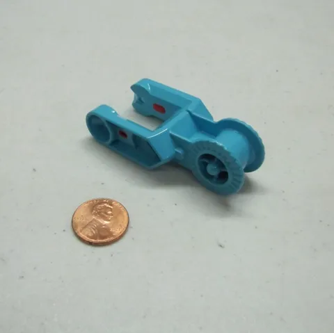 Lego Duplo Azure Blue Digger Bucket Arm Double w/ Locking Ring 21996