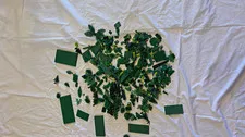 LEGO Green lot of 1 lb 15 oz Plant/Tree Pieces Plates Baseplates
