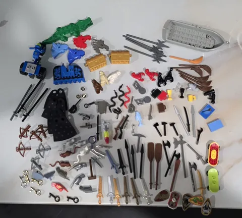 LEGOS vintage Mini-Figure Accessories + animals LOT