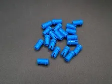 LEGO - 20x - Technic Pin - 1/2 without Friction Ridges - Blue - Blue - 4274