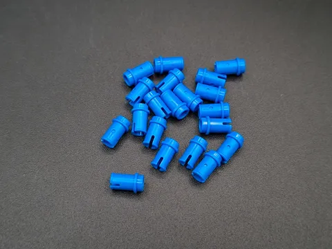 LEGO - 20x - Technic Pin - 1/2 without Friction Ridges - Blue - Blue - 4274