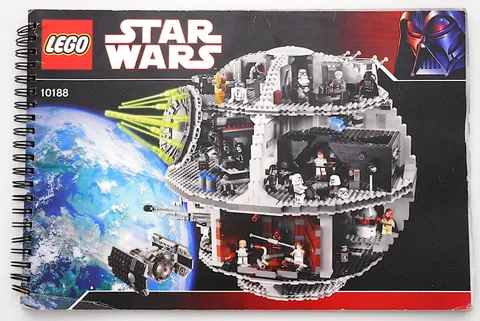LEGO STAR WARS 10188 "Death Star" Spiral Bound INSTRUCTION MANUAL ONLY Complete