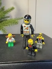 LEGO Technic Racing Figure w/ Black Helmet