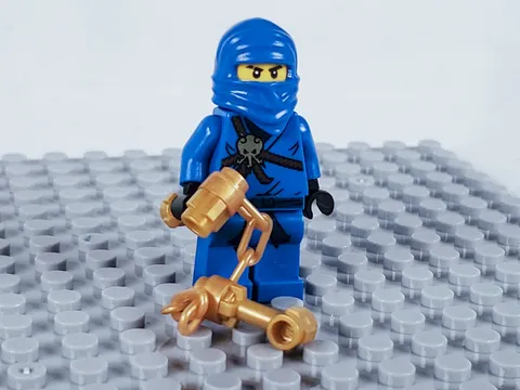 LEGO Ninjago Jay The Golden Weapons njo0004 Minifigure Gold Nunchucks