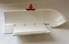 Vintage LEGO Halfpipe Pieces w Minifigure from Gravity Games Snowboard Lego 3585