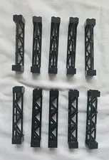 LEGO 95347 Support Girder 10 Pc Black Lot 2X2X10 ~ 3 Posts 3 Sections, Type 4