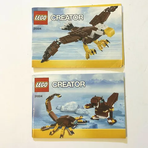 LEGO 31004 CREATOR Fierce Flyer INSTRUCTION BOOKLETS MANUAL ONLY No Bricks Box