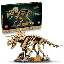 LEGO Jurassic World Dinosaur Fossils: Triceratops - Building Set for Adults, Age