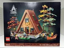 LEGO Ideas A-Frame Cabin 21338 Set 2082 pcs Box Brick Separator 18+