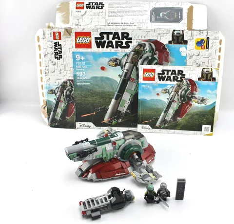 Lego Star Wars Disney Boba Fett's Star Ship Slave 1 Lego Set #75312 Complete