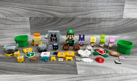 LEGO SUPER MARIO INTERACTIVE LUIGI INCOMPLETE SETS MINIFIGURES FIGURES PIPES LOT