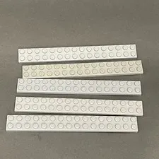 Lego 4282 Light Gray Replacement Parts Pieces Lot of 5