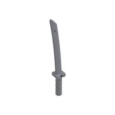 LEGO 2x Pearl Light Gray Katana inv.573