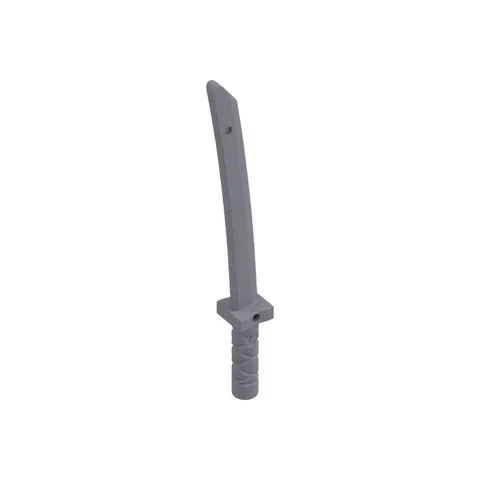 LEGO 2x Pearl Light Gray Katana inv.573