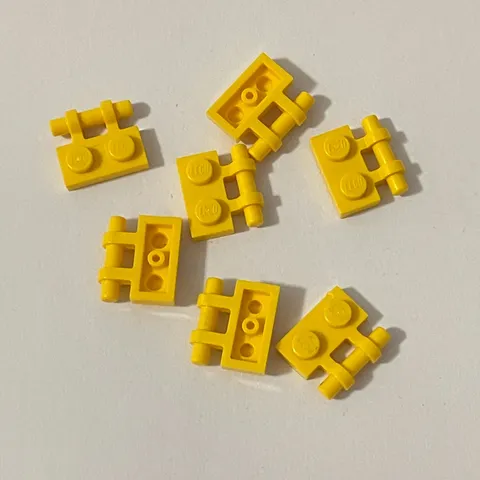 Lego 2540 Yellow Replacement Add-on Pieces Parts Lot of 7