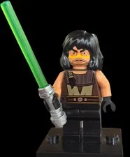 LEGO Quinlan Vos Minifigure 7964 Star Wars Jedi. K04
