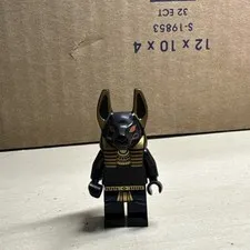 LEGO Minifigure Anubis Guard Black/Gold Anubis/Jackal Headpiece Figure