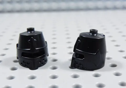 LEGO Lot of 2 Black Knight Helmets Minifig Castle BK