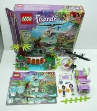 Parts + Pieces Lot LEGO Friends Set 41036 Jungle Bridge Rescue Mia Helicopter