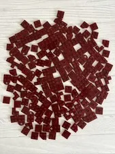 LEGO LOT DARK RED 176 PCS 2X2 PLATE CENTER STUD CORNER VARIETY BUILDING PIECES