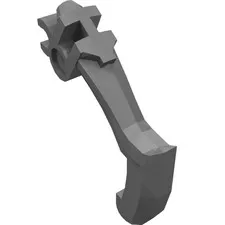 3x LEGO® Part 20252 - Bionicle Weapon Claw - Bent and Notched with Clip