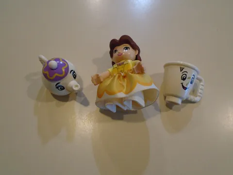 Lego Duplo People ~ Disney Princess Lot ~ Belle / Chip / Mrs. Potts