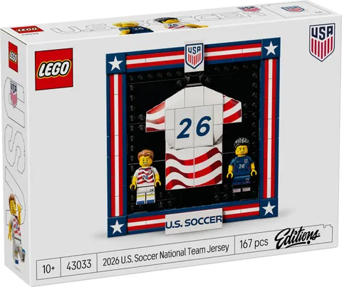 43033 2026 US SOCCER NATIONAL TEAM JERSEY team usa fifa lego set legos NEW