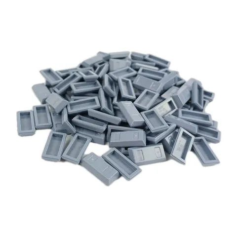 100 Pieces LEGO® Brick Sand Blue 1x2 Minifigure Utensil Ingot Bar 99563  Lot