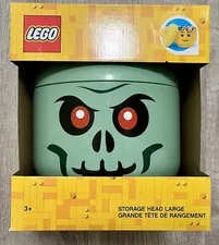 LEGO Zombie Green Skeleton Halloween Storage Head - Large Size Container NEW NIB